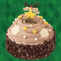 キラキラツリーのチョコケーキ