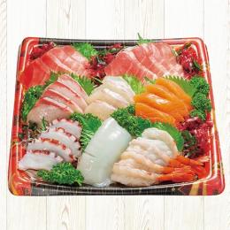 中トロと6品目の刺身盛合せ