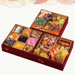 おせち　梅　三段重