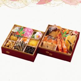 おせち　紅梅　二段重