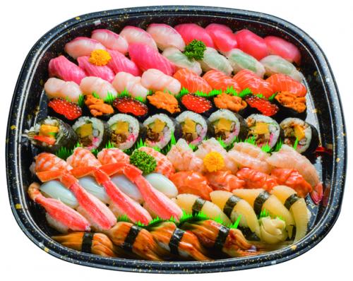 e-spark / 特上にぎり寿司 60貫+巻き寿司